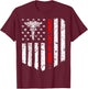 Cardiac Cath Lab Nurse American Flag Registered Nurse Gift T-Shirt - T-Shirt | Maroon