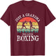 Just A Grandma Who Loves Boxing T-Shirt - T-Shirt | Maroon