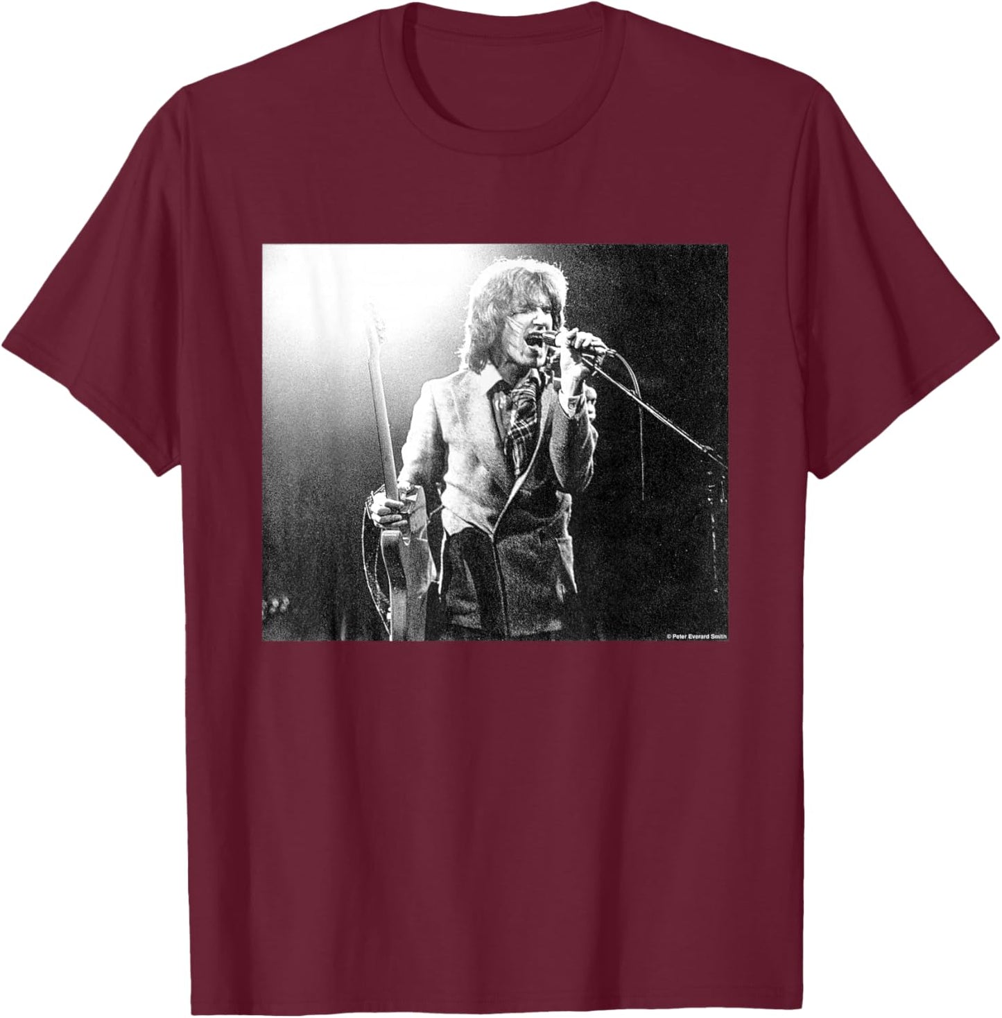 Ray Davies Of The Kinks Live By Everard Smith T-Shirt - T-Shirt | Maroon