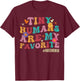 Tiny Humans Are My Favorite NICU Nurse Funny T-Shirt - T-Shirt | Maroon