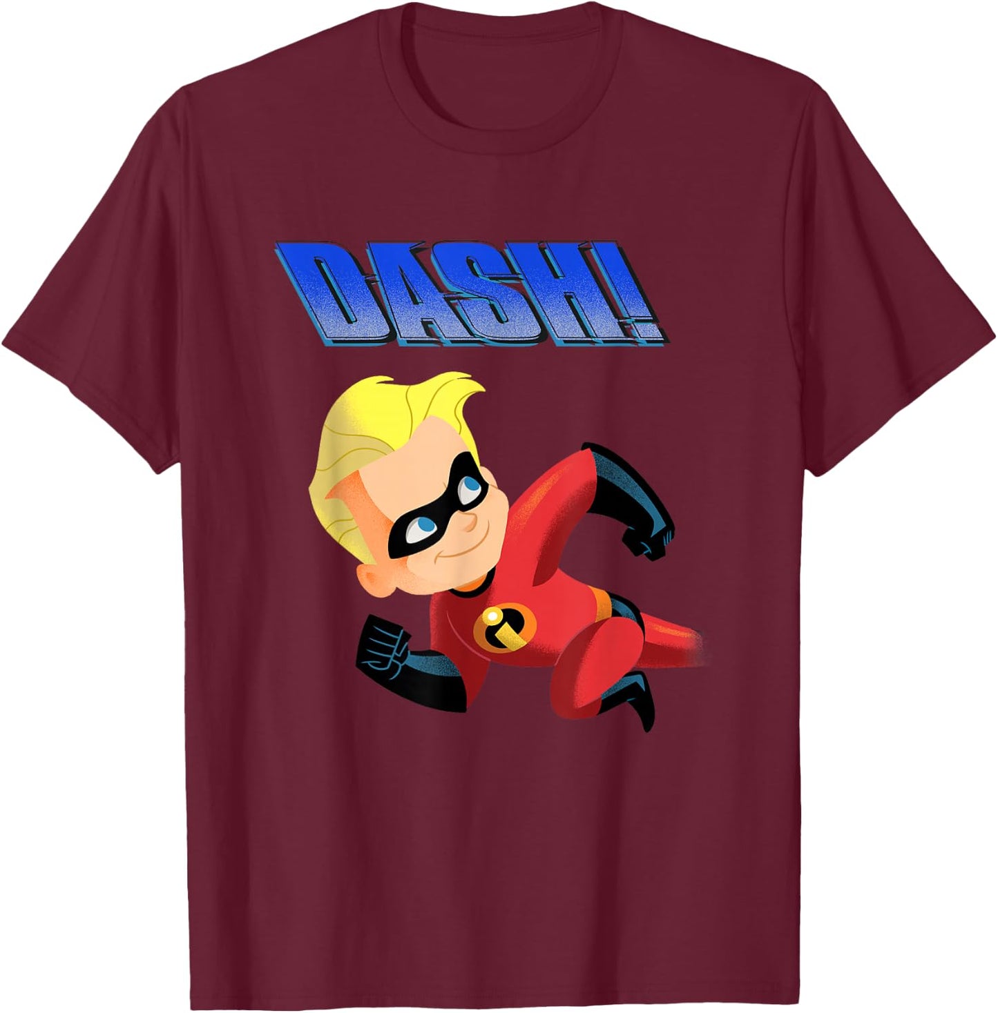 Disney Pixar The Incredibles 2 Dash Fast Big Hero Portrait T-Shirt - T-Shirt | Maroon