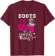 boots & bling it's a cowgirl thing Western T-Shirt - T-Shirt | Maroon