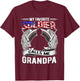 My Favorite Soldier Calls Me Grandpa Proud Army Grandfather T-Shirt - T-Shirt | Maroon