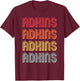 ADKINS Gift Surname Funny Retro Vintage 80s Birthday Reunion T-Shirt - T-Shirt | Maroon