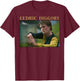 Harry Potter Official Black Adult - Short Sleeve - Small - Crew Collar - Letter Print - Modern Style - Casual Wear - All Seasons - Portrait Theme T-Shirt - T-Shirt | Maroon