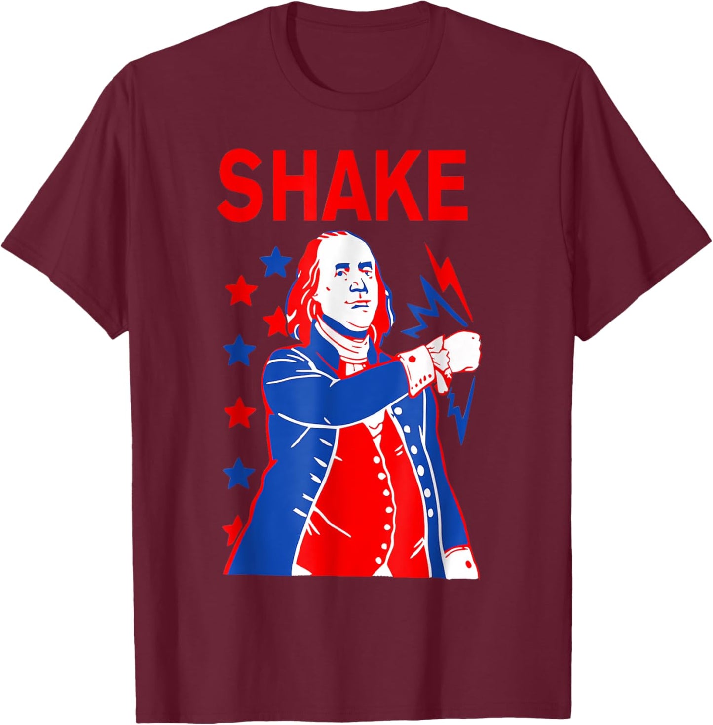 Shake and Bake Matching 4th Of July, Shake T-Shirt - T-Shirt | Maroon