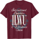 ILWU International Longshore Warehouse Union Wheel Anchor T-Shirt - T-Shirt | Maroon