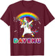 Unicorn Dayenu Passover Shirt for Kids Boys Girls T-Shirt - T-Shirt | Maroon