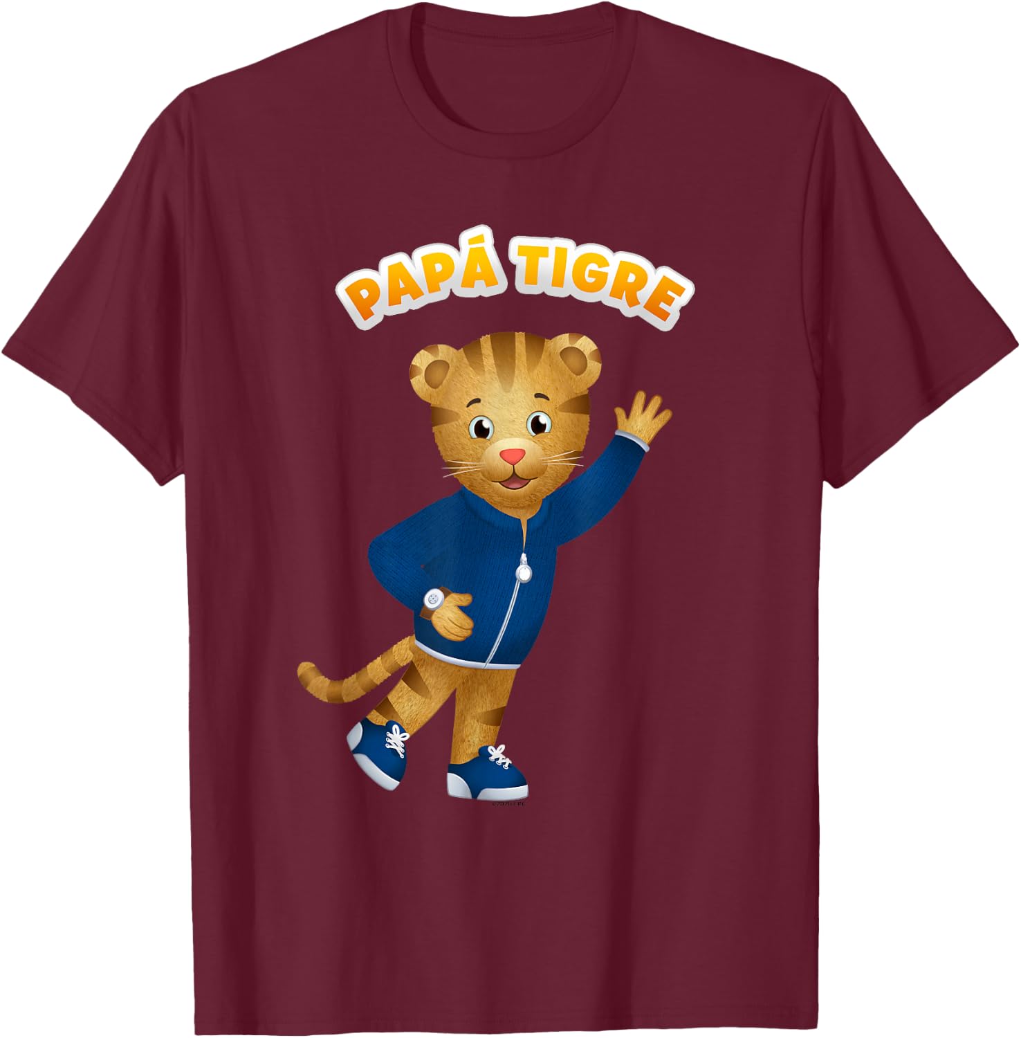 Daniel Tigre: Papá Tigre T-Shirt - T-Shirt | Maroon