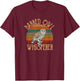 Barred Owl Whisperer, Barred Owl T-Shirt - T-Shirt | Maroon