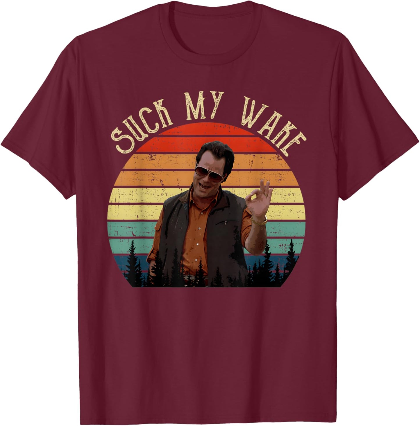 Uncle Roman Suck My Wake Vintage Movie T-Shirt - T-Shirt | Maroon