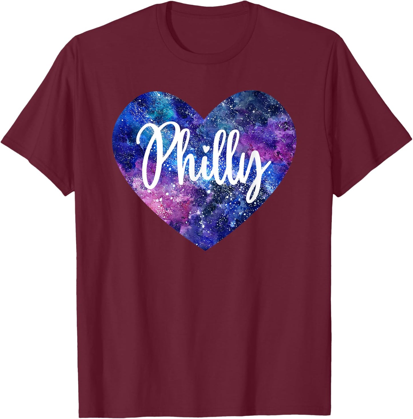 I Love Philly Philadelphia T-Shirt - T-Shirt | Maroon