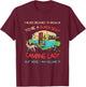 Super Sexy Camping Lady Happy Glamper Glamping Vacation T-Shirt - T-Shirt | Maroon