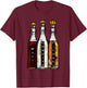 Puerto Rico Three Kings Mavi Coquito and Pitorro Boricua T-Shirt - T-Shirt | Maroon