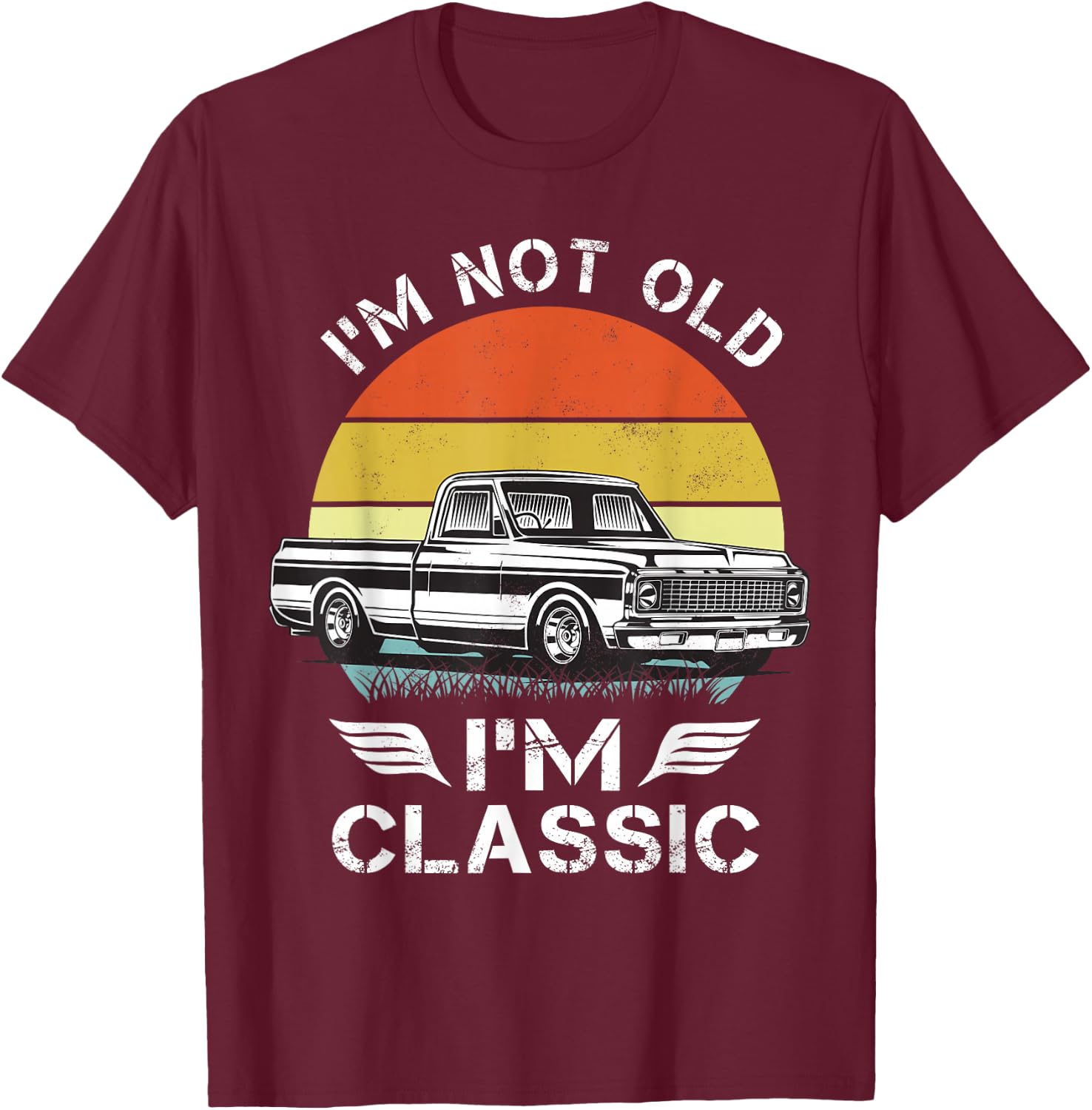 1970 Chevys C10 T-Shirt - T-Shirt | Maroon