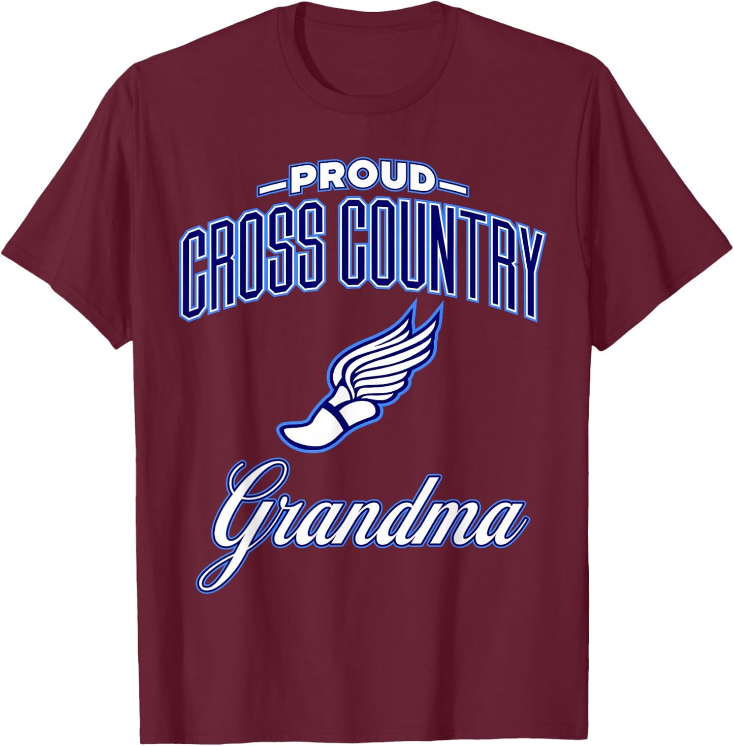 Cross Country Grandma T-Shirt - T-Shirt | Maroon