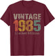 Vintage 1985 Limited Edition 40th Birthday Gifts 40 Year Old T-Shirt - T-Shirt | Maroon