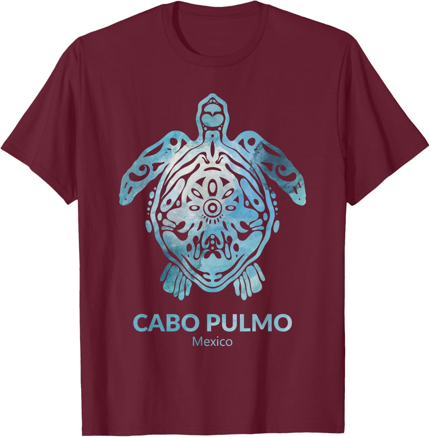 Cabo-Pulmo Mexico Sea Turtle Ocean Souvenir T-Shirt - T-Shirt | Maroon