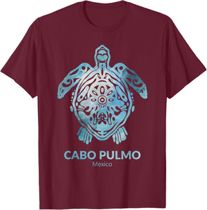 Cabo-Pulmo Mexico Sea Turtle Ocean Souvenir T-Shirt - T-Shirt | Maroon