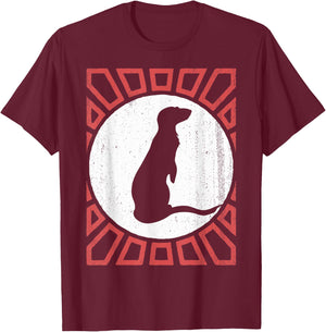 Mongoose Lover Vintage Retro Style Animal T-Shirt - T-Shirt | Maroon
