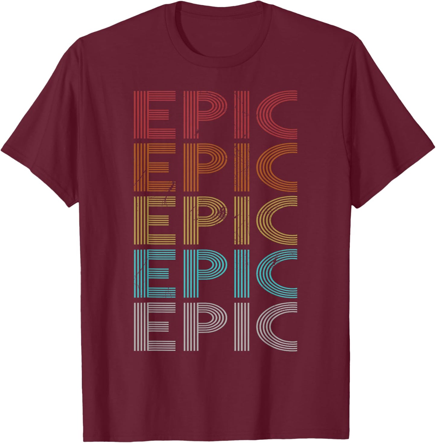 Retro Vintage Epic T-Shirt - T-Shirt | Maroon