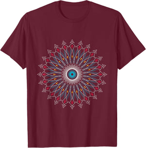 Spiritual Yoga Mandala T-Shirt - T-Shirt | Maroon
