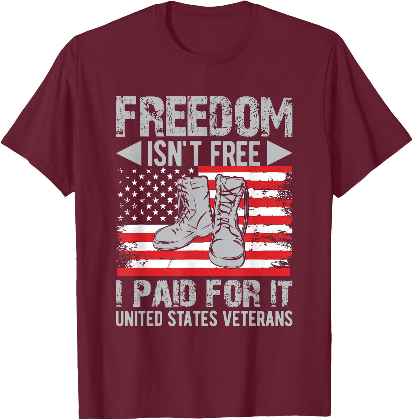 Veteran Veterans Day T-Shirt - T-Shirt | Maroon