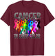 Cancer Sucks In Every Color Fighter | Fight The Cancer T-Shirt - T-Shirt | Maroon