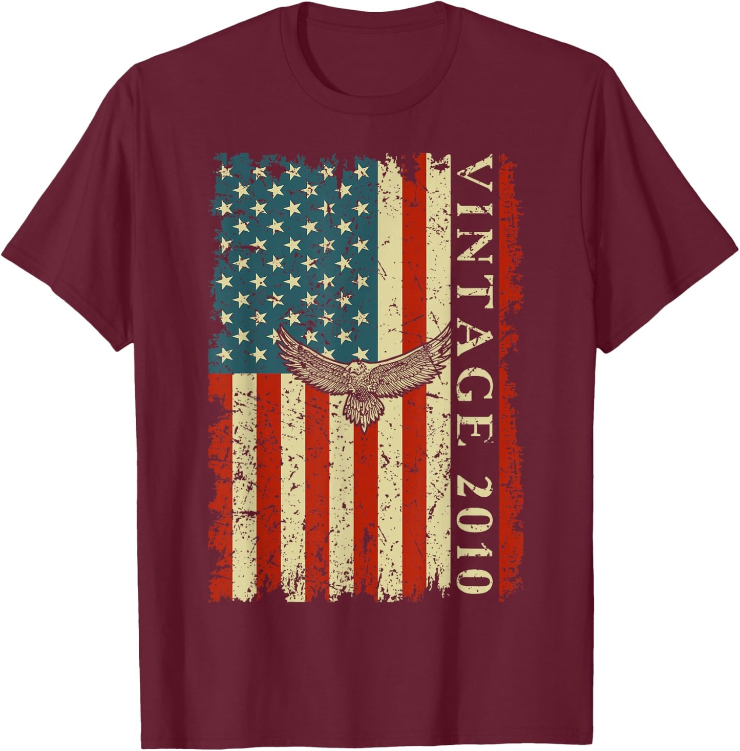 Born in 2010 15 Yr Old Birthday For Granddaughter Grandson T-Shirt - T-Shirt | Maroon