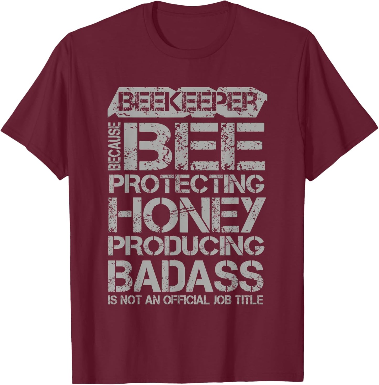 Beekeeper - Funny Beekeeping Beehive Honeybee T-Shirt - T-Shirt | Maroon