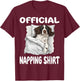 English Springer Spaniel Dog Official Napping shirt Pajamas T-Shirt - T-Shirt | Maroon