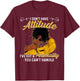 African American Melanin Queen Black Girl Magic Afro Small T-Shirt - T-Shirt | Maroon