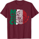 Mexican Flag Mexican Eagle T-Shirt - T-Shirt | Maroon