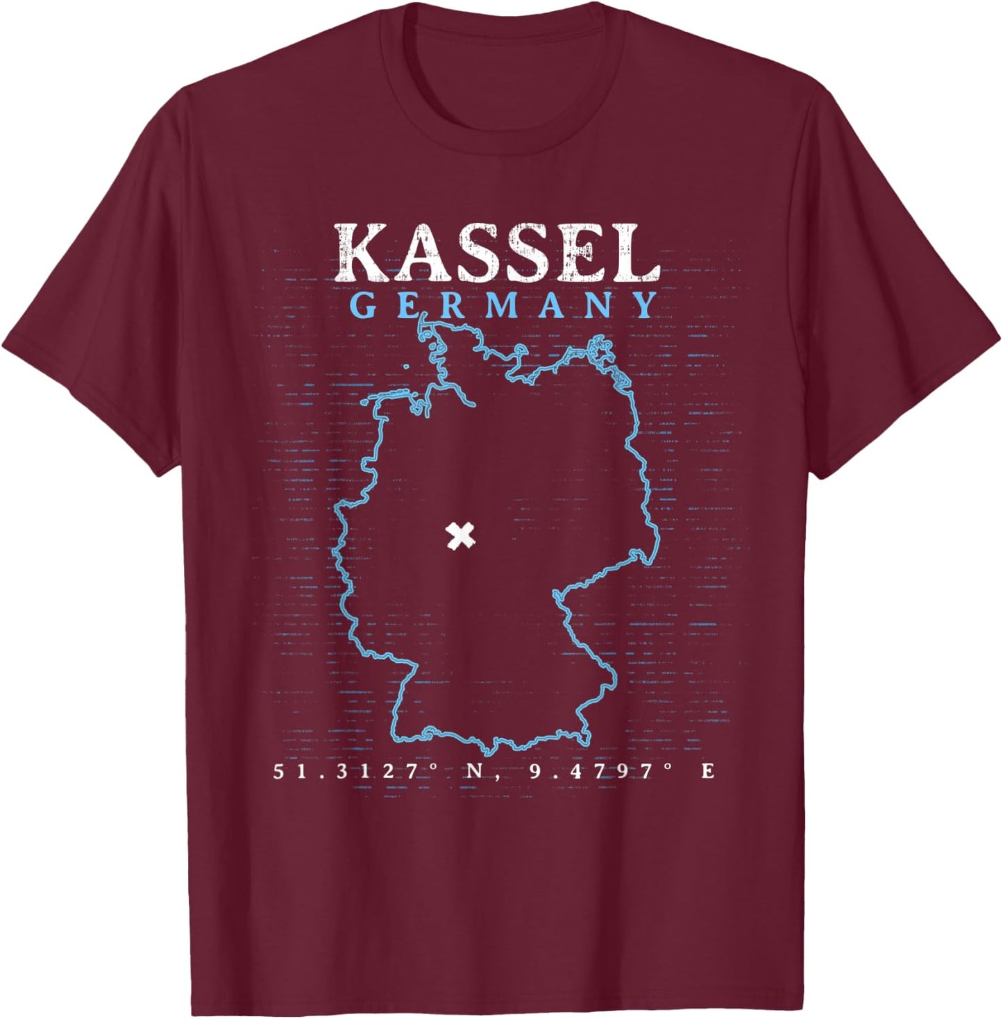 Germany Kassel T-Shirt - T-Shirt | Maroon