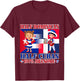 Half Cuban Half Dominican Republic Flag Toddler Girl Boy T-Shirt - T-Shirt | Maroon