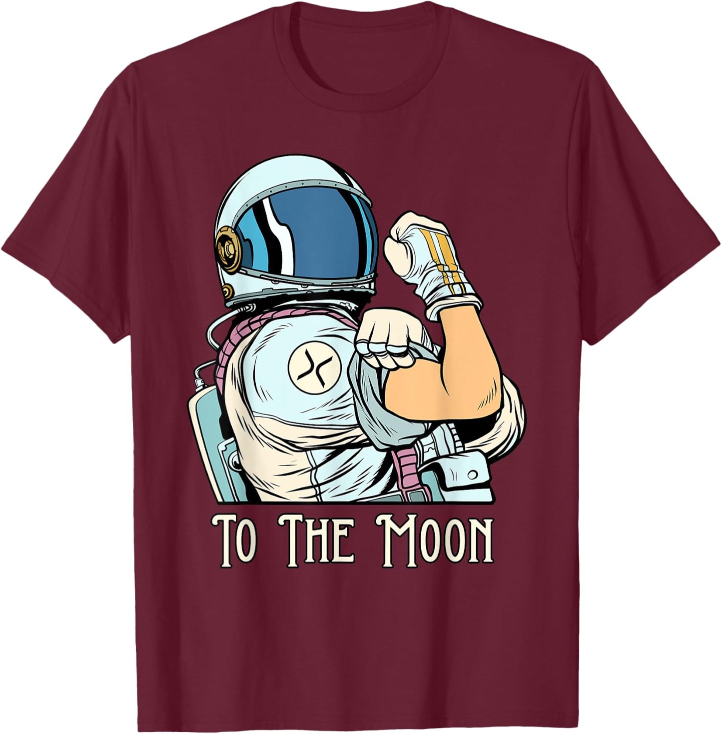 Crypto Currency Talk Link Fun Ripple XRP We Can Do It Merch T-Shirt - T-Shirt | Maroon