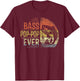 Bass Pop-Pop Ever Fishing Gifts Pop-Pop Birthday Vintage , Small, Black T-Shirt - T-Shirt | Maroon