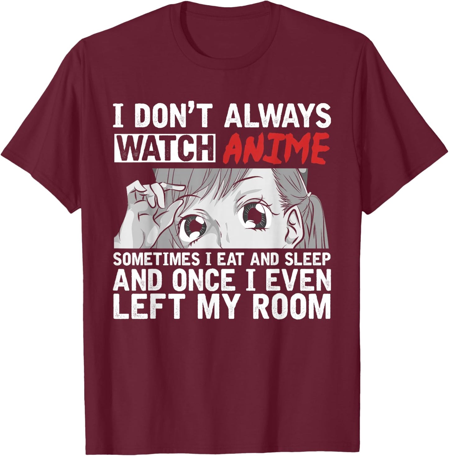 Japanese Otaku Asia Manga Fan Gift Funny Anime T-Shirt - T-Shirt | Maroon