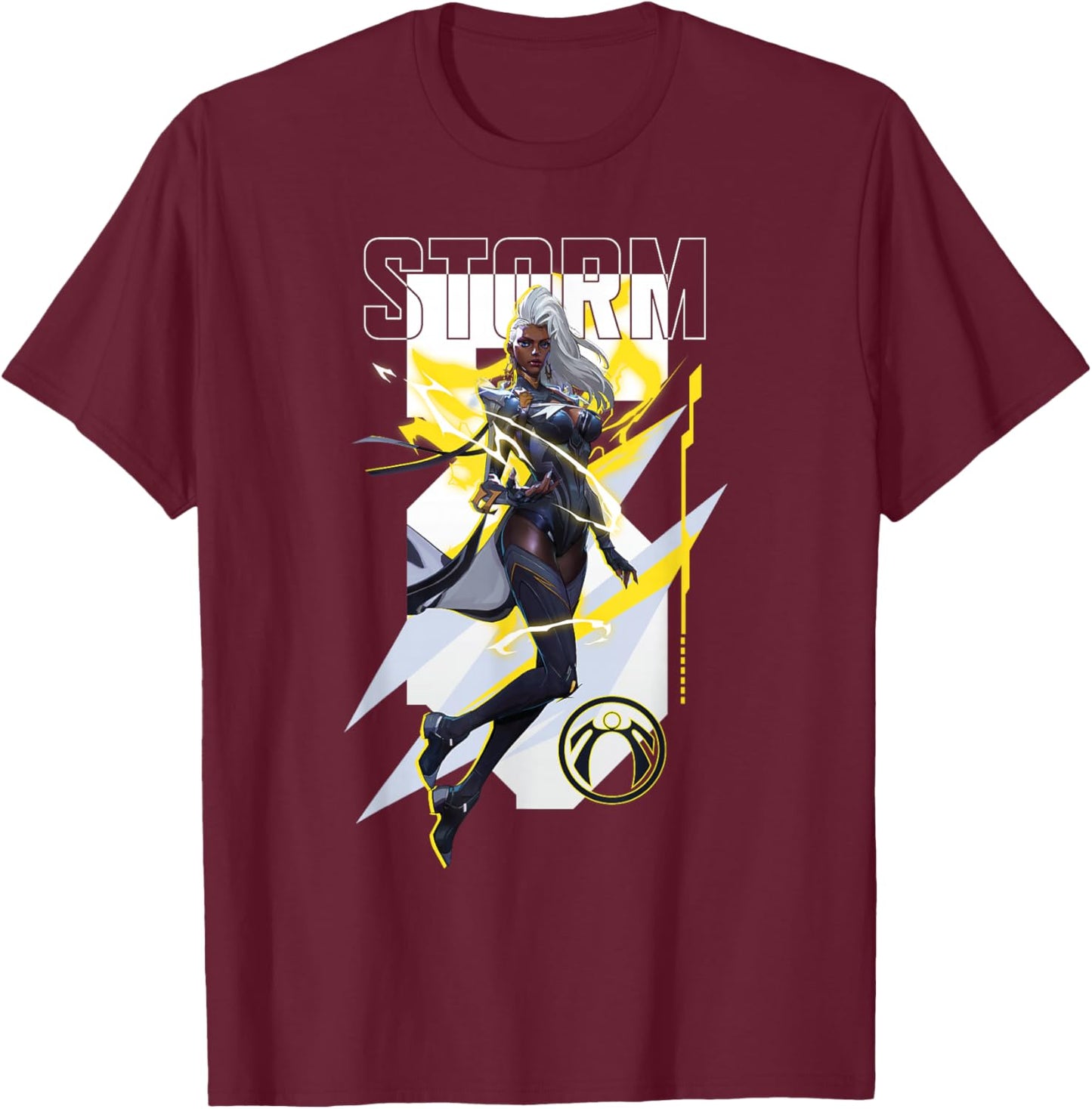 Marvel Rivals Gamerverse Super Hero PVP X-Men Storm T-Shirt - T-Shirt | Maroon