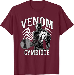 Marvel Venom Gymbiote Workout Small T-Shirt - T-Shirt | Maroon