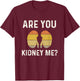 Funny Kidney Joke Nephrology Nurse Dialysis Technician Tech T-Shirt - T-Shirt | Maroon