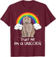 Rainbow Scottish Fold Trust Me I'm A Unicorn Cat Men Women T-Shirt - T-Shirt | Maroon