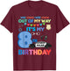 Out of my way it's my 8th birthday Police kids boy T-Shirt - T-Shirt | Maroon
