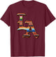 LA, Sarape, Los Angeles, LA Sarape East LA Baseball Mexican T-Shirt - T-Shirt | Maroon