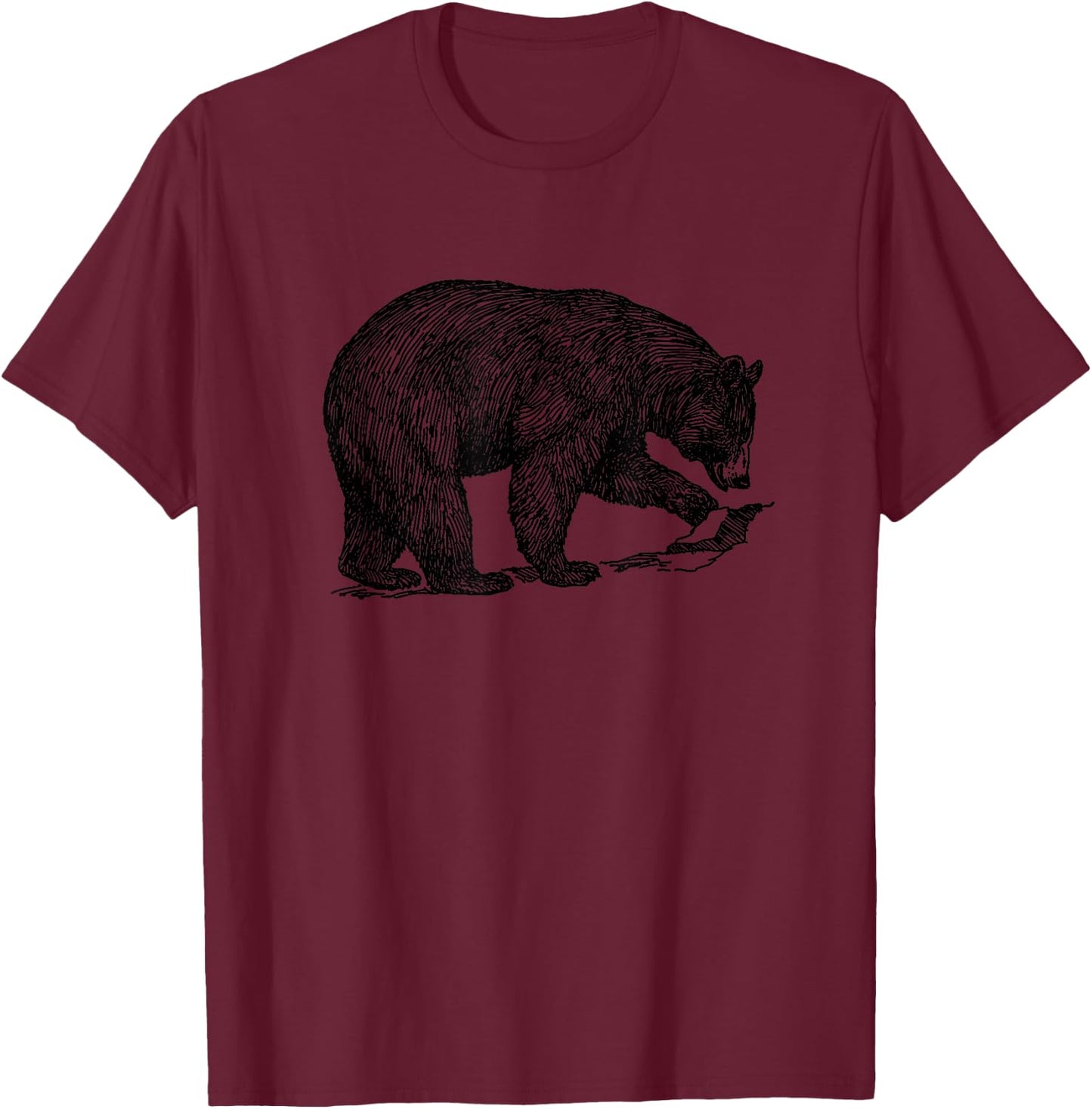 Black Bear T-Shirt - T-Shirt | Maroon