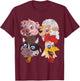 Pig Sheep Cow Chicken Kids Toddlers Funny Farm Squad Animal T-Shirt - T-Shirt | Maroon