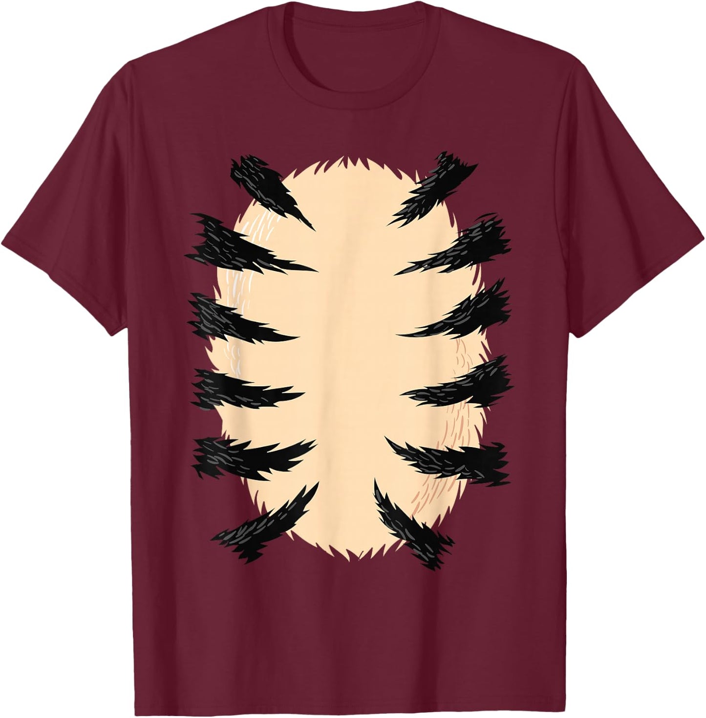 Funny Tiger Halloween Costume Apparel Adult Men Women Kids T-Shirt - T-Shirt | Maroon