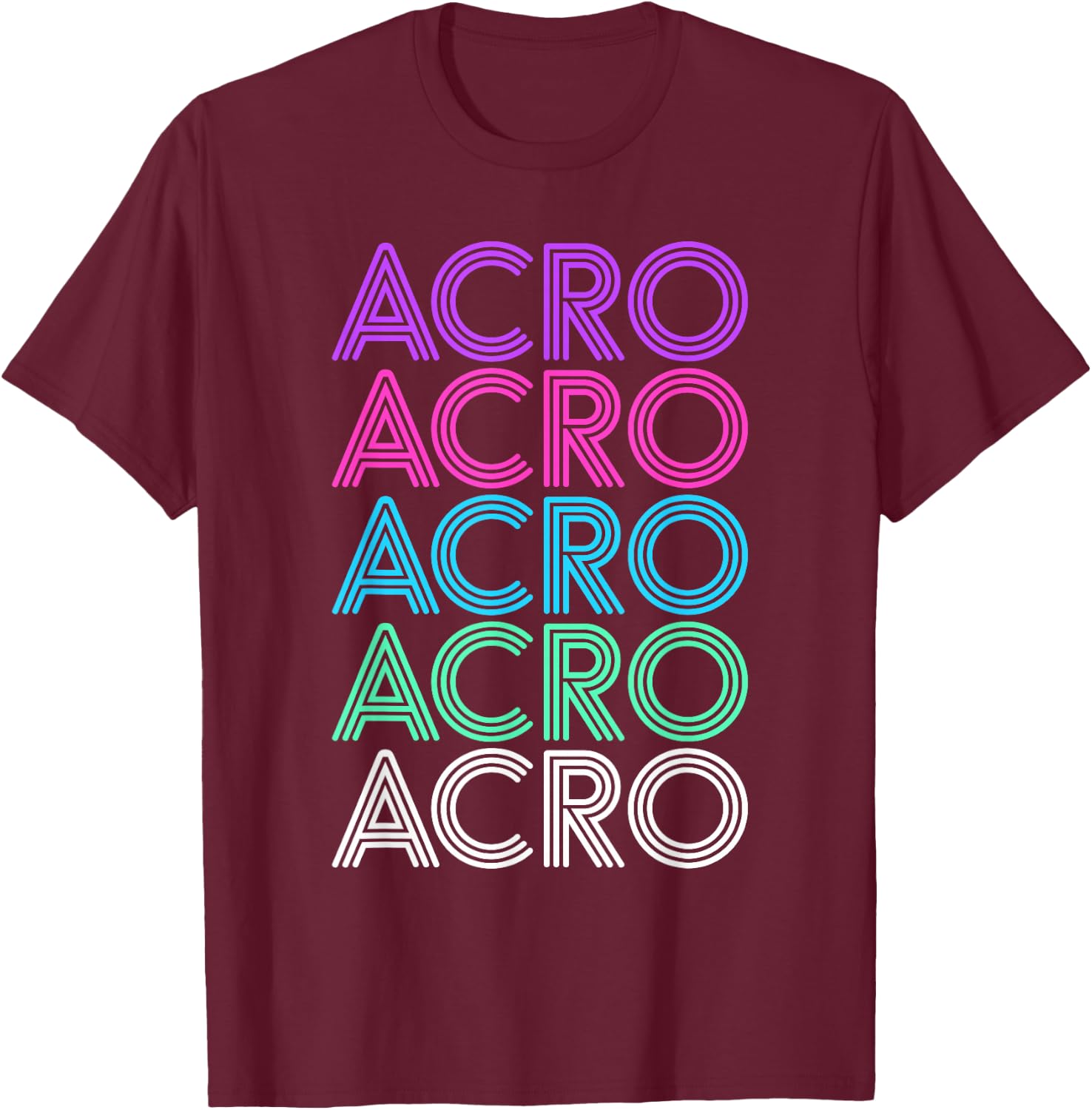 Retro Vintage Acro Dance Gift Women or Girls T-Shirt - T-Shirt | Maroon