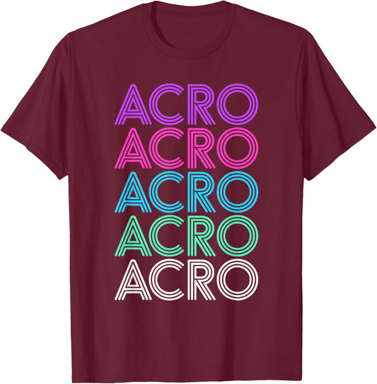 Retro Vintage Acro Dance Gift Women or Girls T-Shirt - T-Shirt | Maroon