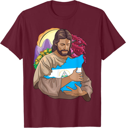 Cami_seta Cristiana Catolica De Nicaragua T-Shirt - T-Shirt | Maroon